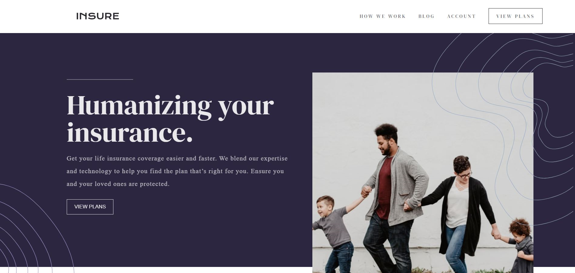 Insurance Landing Page Şablon